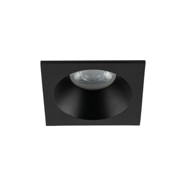 Einbauspot Schwarz Metall IP65 GU10 B:8,5 cm wetterfest