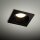 Einbauspot Schwarz Metall IP65 GU10 B:8,5 cm wetterfest
