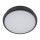 Applique extérieure ronde à LED IP54 aluminium noir 18 W