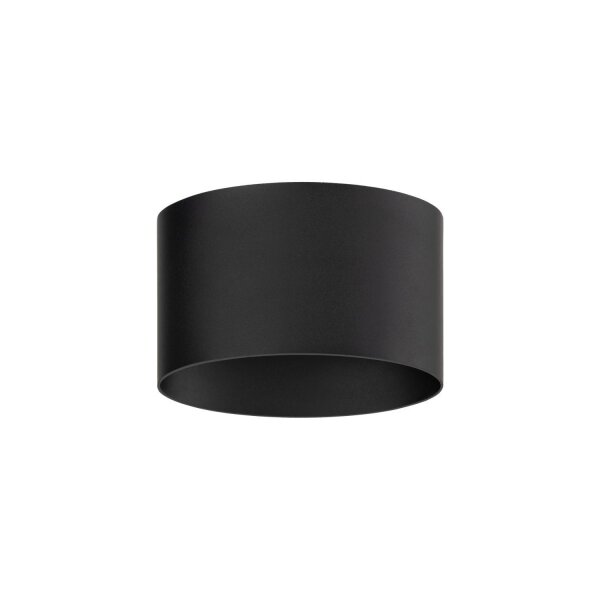 Spot mural LED Up Down aluminium 10 W Ø17 cm IP54 noir