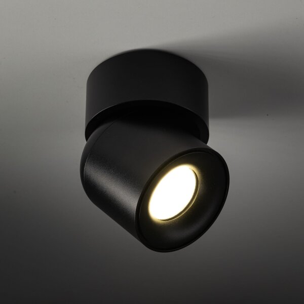 Spot de plafond réglable noir métal GU10 IP65