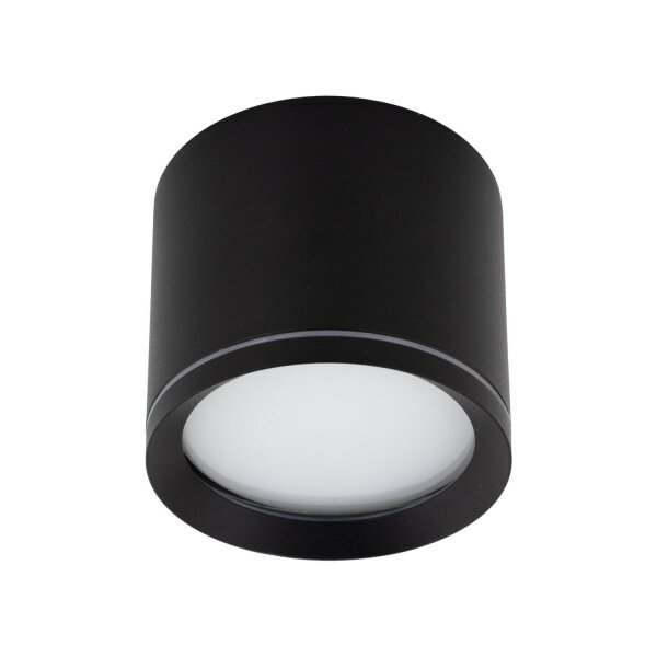Aufbauspot Schwarz Aluminium GX53 IP44 Ø8,4 cm Aufputz