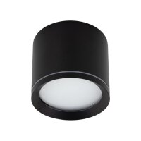 Aufbauspot Schwarz Aluminium GX53 IP44 Ø8,4 cm...
