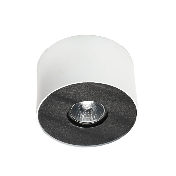 Plafonnier blanc POINT Ø13cm H:9cm GU10 Moderne