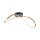 Plafonnier LED métal noir laiton 3000 K intensité lumineuse variable