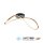 Plafonnier LED métal noir laiton 3000 K intensité lumineuse variable