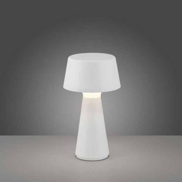 LED Akku Tischleuchte dimmbar Touch IP54 Weiß 28,9 cm