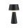 Lampe de table LED rechargeable à intensité variable Touch IP54 noire 28,9 cm