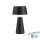Lampe de table LED rechargeable à intensité variable Touch IP54 noire 28,9 cm