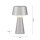 LED Akku Tischlampe dimmbar Touch IP54 28,9 cm Silber