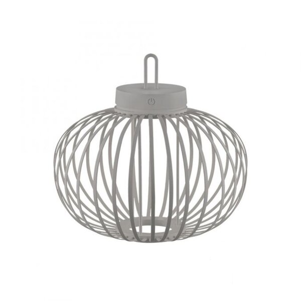 LED Akku Tischleuchte IP44 Schwarz dimmbar Touch 33 cm