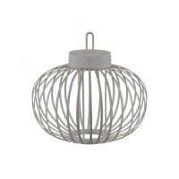 Lampe de table LED rechargeable IP44 noire à...