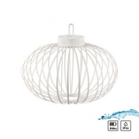 Lampe de table LED rechargeable IP44 blanche dimmable...