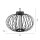 LED Akku Tischlampe IP44 Schwarz dimmbar Touch 37 cm