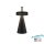 LED Akku Tischlampe Dimmer Touch IP44 28,9 cm Schwarz