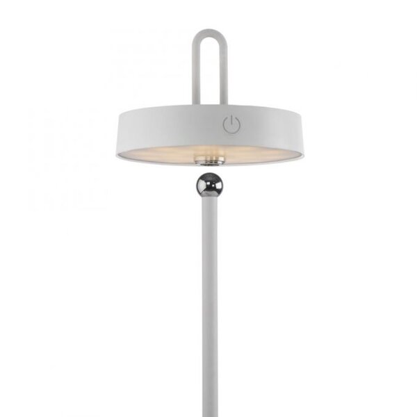 LED Akku Tischleuchte Weiß Dimmer Touch IP44 47,2 cm