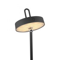 Lampe de table LED rechargeable Noir Dimmer Touch IP44...