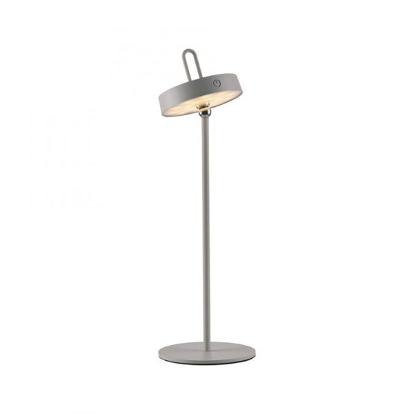 Lampe de table LED rechargeable Greige Dimmer Touch IP44 47,2 cm