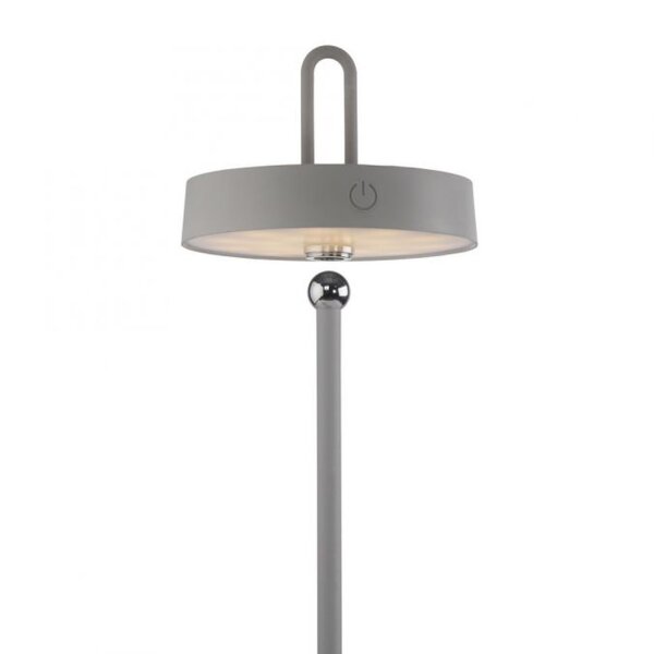 Lampe de table LED rechargeable Greige Dimmer Touch IP44 47,2 cm