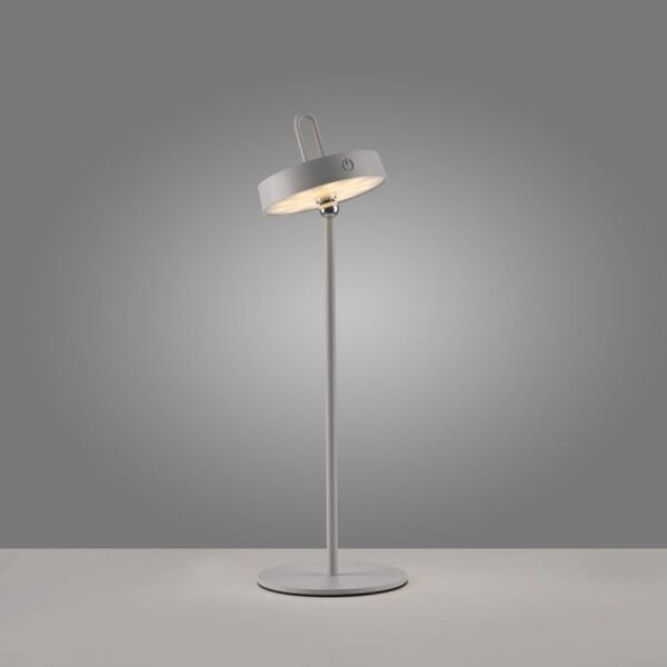Lampe de table LED rechargeable Greige Dimmer Touch IP44 47,2 cm