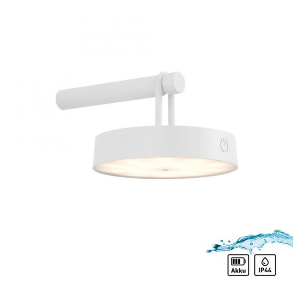 Applique LED Variateur Interrupteur tactile IP44 130 lm Blanc