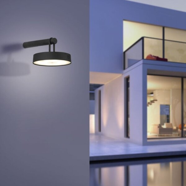 Applique LED Variateur de lumière Interrupteur tactile IP44 130 lm noir