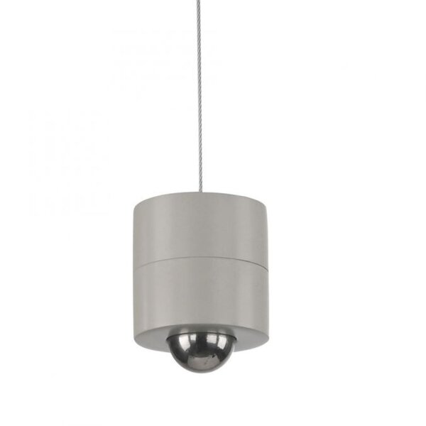 Lampe à suspendre LED rechargeable Greige Métal Touch Variation 3000 K