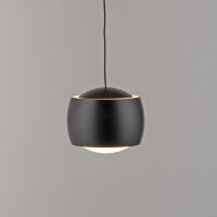 LED Pendelleuchte Metall warmweiß 60 cm 800 lm Schwarz
