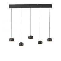 LED Pendelleuchte Schwarz Metall warmweiß 3000 K...