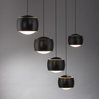 LED Pendelleuchte Schwarz Metall warmweiß 3000 K...