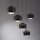 LED Pendelleuchte Schwarz Metall warmweiß 3000 K 110 cm