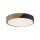 Runde LED Deckenlampe Holz Ø32 cm Schwarz Natur 2520 lm