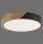 Runde LED Deckenlampe Holz Ø32 cm Schwarz Natur 2520 lm