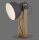 Flexible Tischlampe Holz Metall E27 45 cm Industrial
