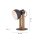 Flexible Tischlampe Holz Metall E27 45 cm Industrial
