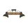 Verstellbarer Deckenstrahler Holz Metall E27 L:72 cm