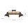 Verstellbarer Deckenstrahler Holz Metall E27 L:72 cm