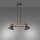 Suspension industrielle bois métal E27 flexible