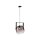 Blendarme Lampe à suspendre verre métal L:35 cm E27 Industrie