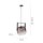 Blendarme Lampe à suspendre verre métal L:35 cm E27 Industrie