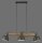 Pendelleuchte Holz Metall E27 96 cm 3-flammig flexibel