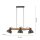 Pendelleuchte Holz Metall E27 96 cm 3-flammig flexibel
