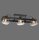 Deckenspot Glas Metall E27 90 cm 3-flammig schwenkbar