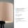 Blendarme NachtTischlampe Tripod Stoffschirm E27 46 cm