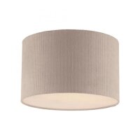 Stoff Deckenlampe blendarm Beige E27 Ø35 cm...
