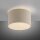Stoff Deckenlampe blendarm Beige E27 Ø35 cm gemütlich
