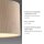 Stoff Deckenlampe blendarm Beige E27 Ø35 cm gemütlich
