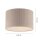Stoff Deckenlampe blendarm Beige E27 Ø35 cm gemütlich