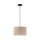 Tissu Lampe à suspendre anti-éblouissement Beige E27 Ø45 cm confortable