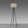 Lampadaire tripode Tissu Beige faible éblouissement E27 160 cm